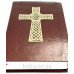 048 Біблія шкіряна "Хрест" (11480) бордова, малий формат