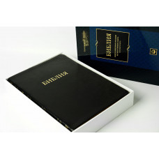 087tig Библия кожа, черный  (11843)