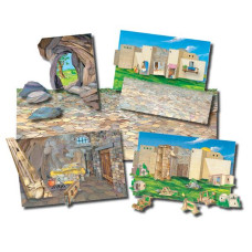 Фоны для фланелеграфа на подложке (856) тюрьма, город, пещера