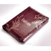 056ztig Біблія бордова з квітами, сучасний переклад (105-56-17) середній формат
