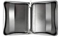 Обложка из плотного кожзаменителя №4 (8004) черная гладкая