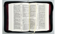 043 Обложка-сумка черно-бордовая (8021) для Библии