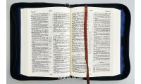 043 Обложка-сумка черно-синяя (8021) для Библии