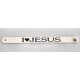 Браслет "I love Jesus" (BK 12) средний светлый