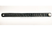 Браслет "Thank You Jesus!" (BK 16) средний черный