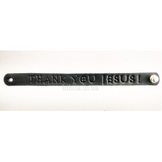 Браслет "Thank You Jesus!" (BK 16) средний черный