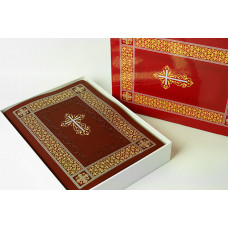 085ti Библия, красная с крестом (11852)